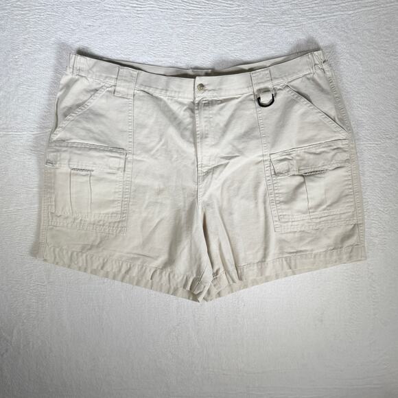 Columbia Mens Performance Fishing Gear XXL Brewha Mens Beige Shorts Cargo Hiking - Picture 1 of 12